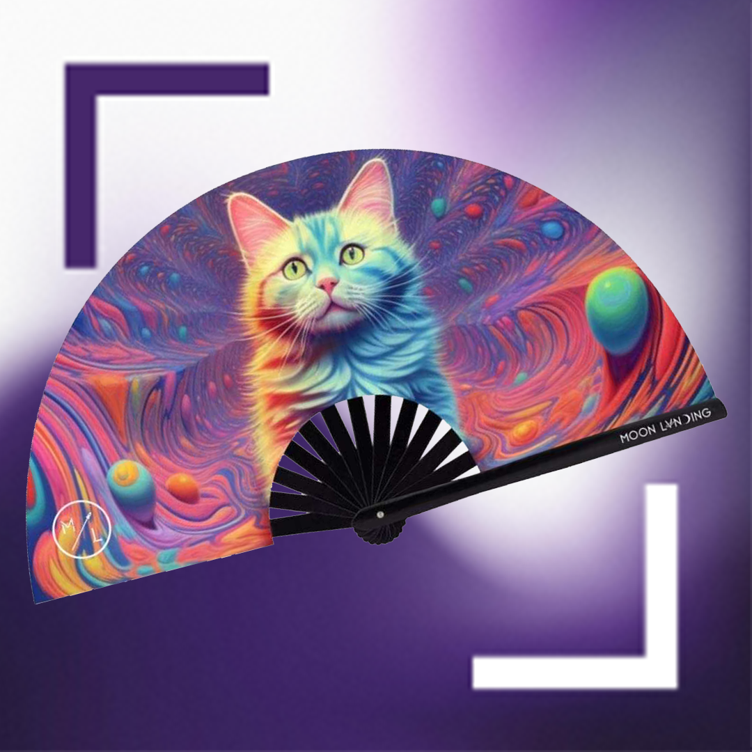 Moon Lvnding Rave Cat Fan