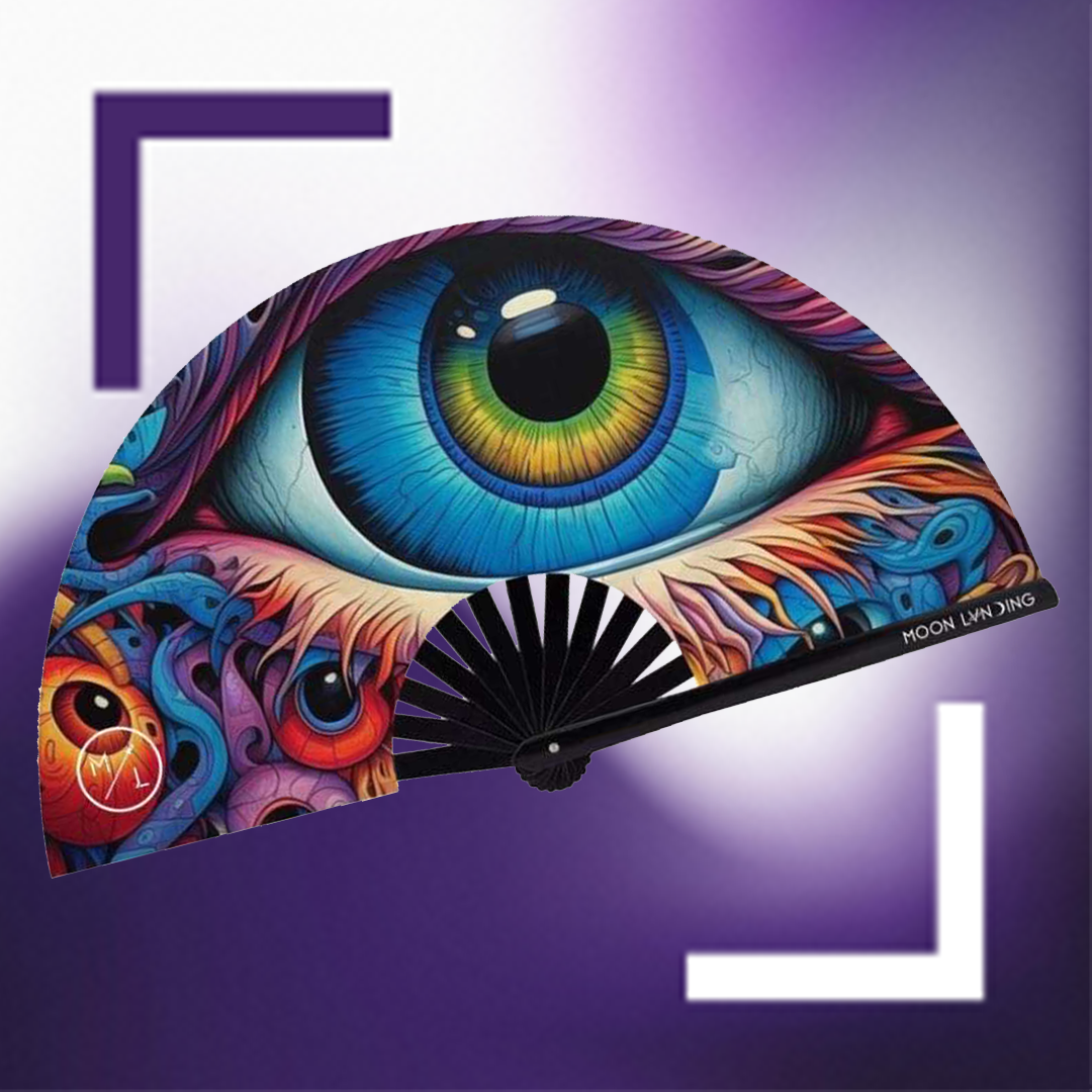 Moon Lvnding Trippy Eye Fan