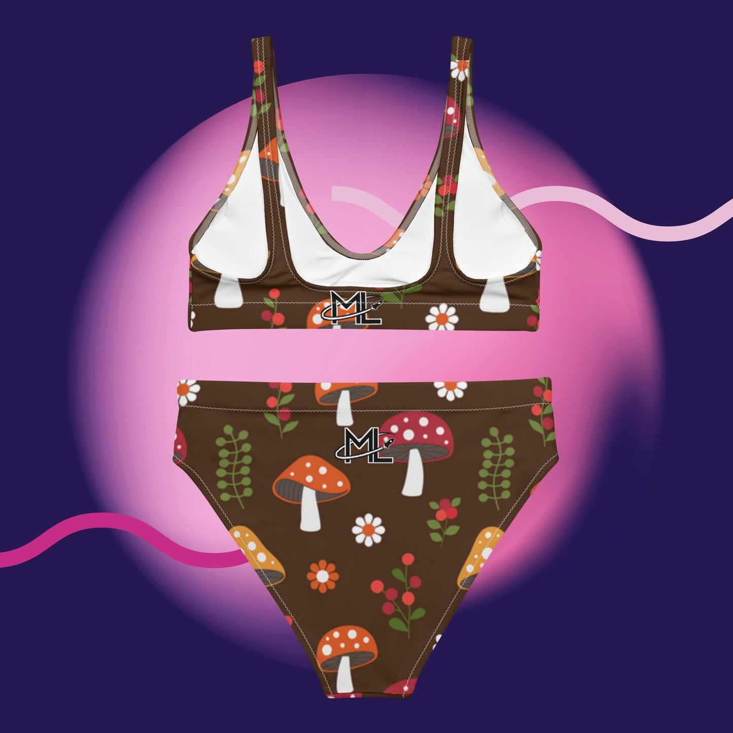 Fun-gal Recycled high-waisted bikini