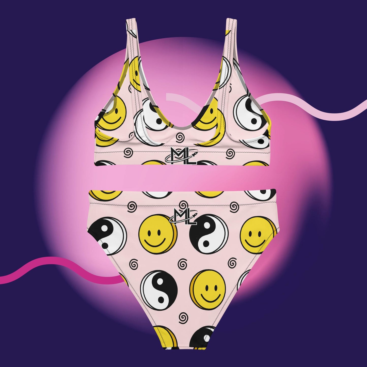 No Worries Recycled high-waisted bikini