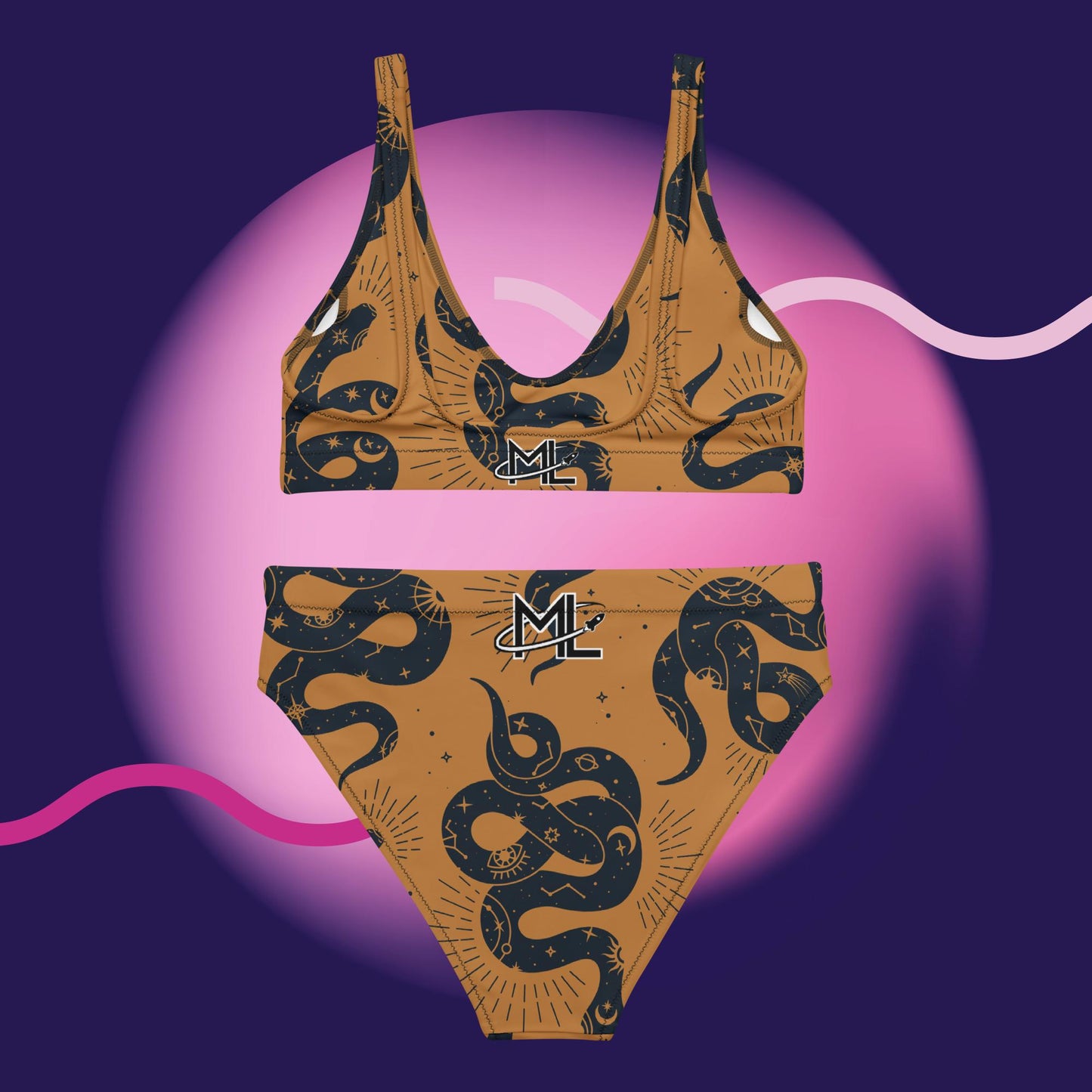 Sssnake high-waisted bikini