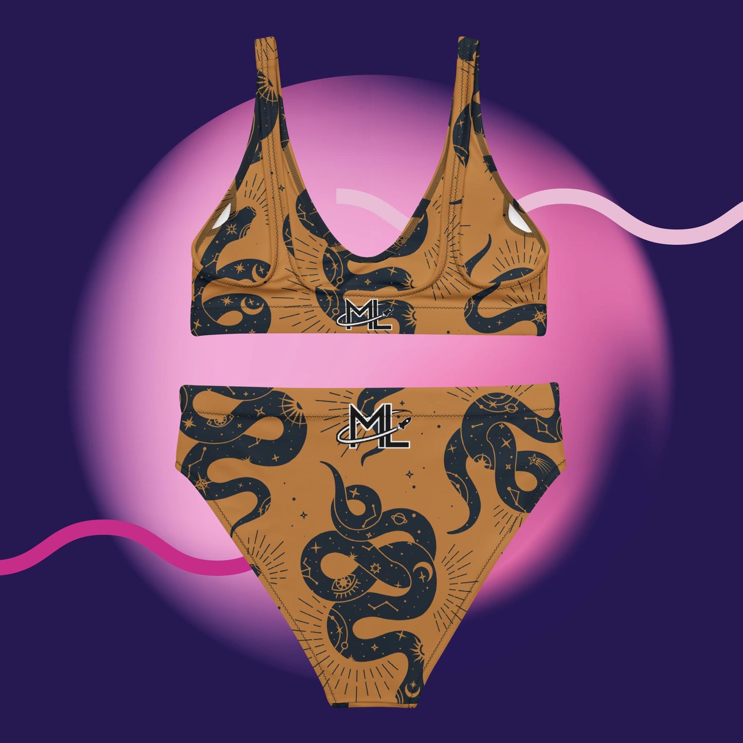 Sssnake high-waisted bikini