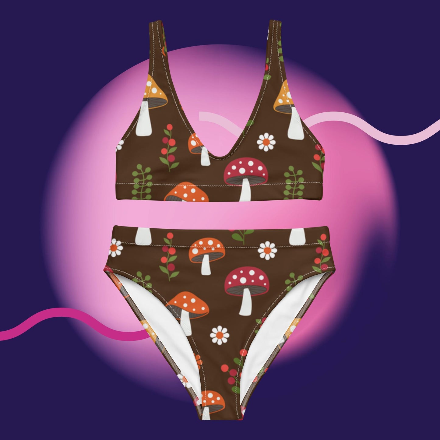 Fun-gal Recycled high-waisted bikini