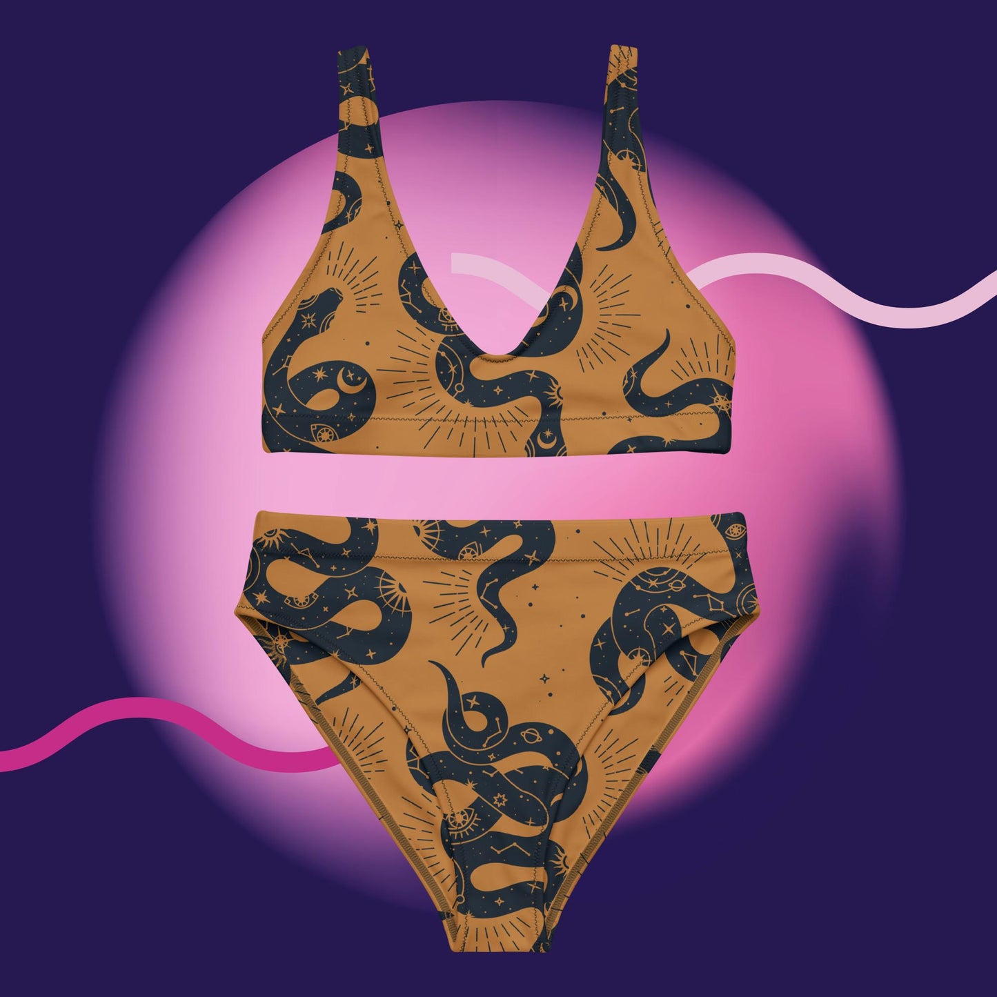 Sssnake high-waisted bikini