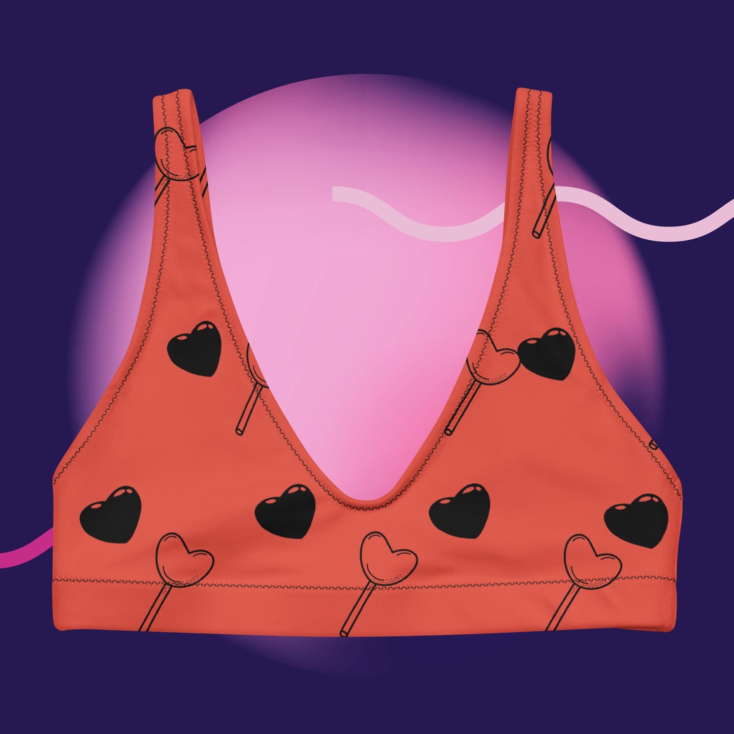 Moon Lvnding Heartfelt Bikini Top