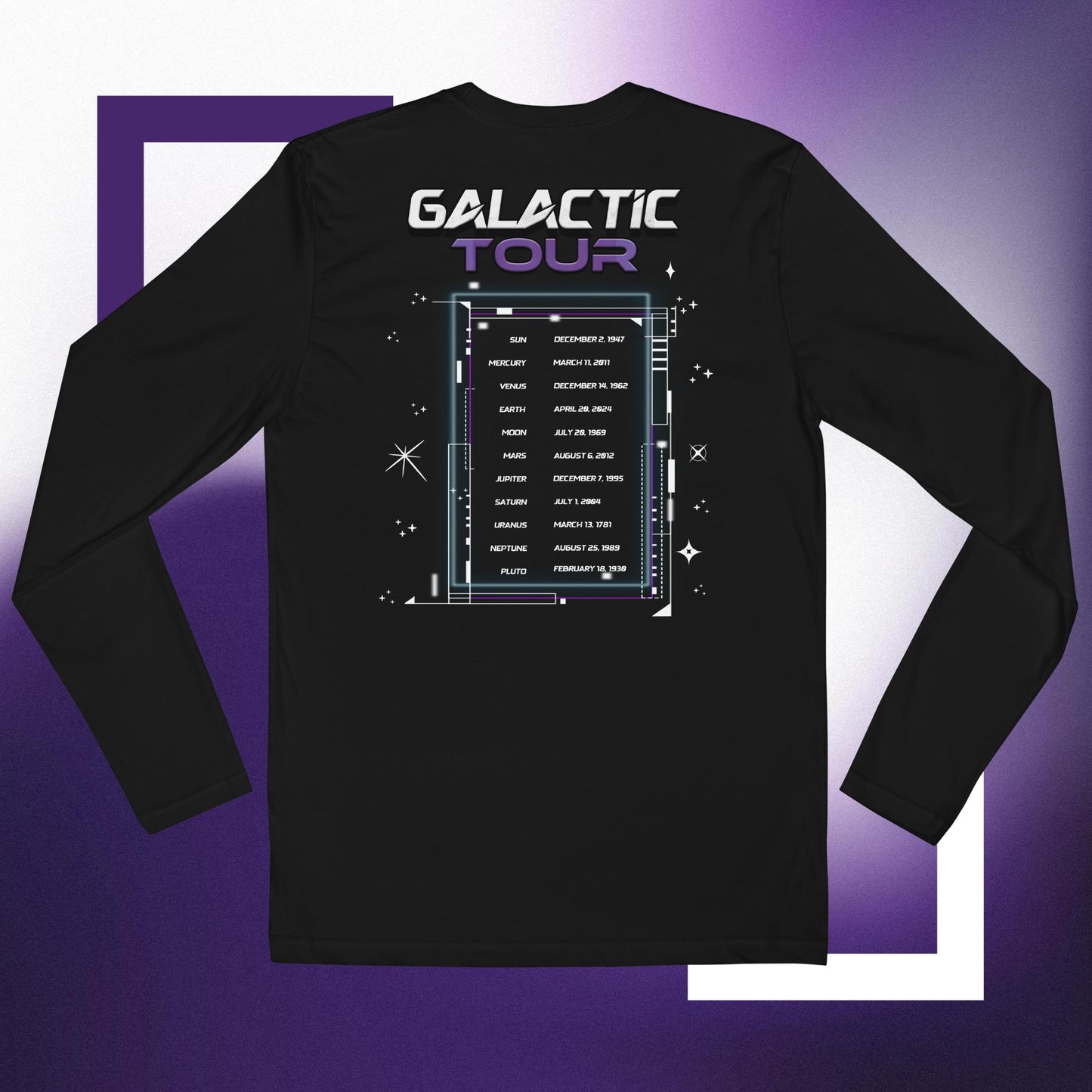 Galactic Tour Long Sleeve Fitted Crew