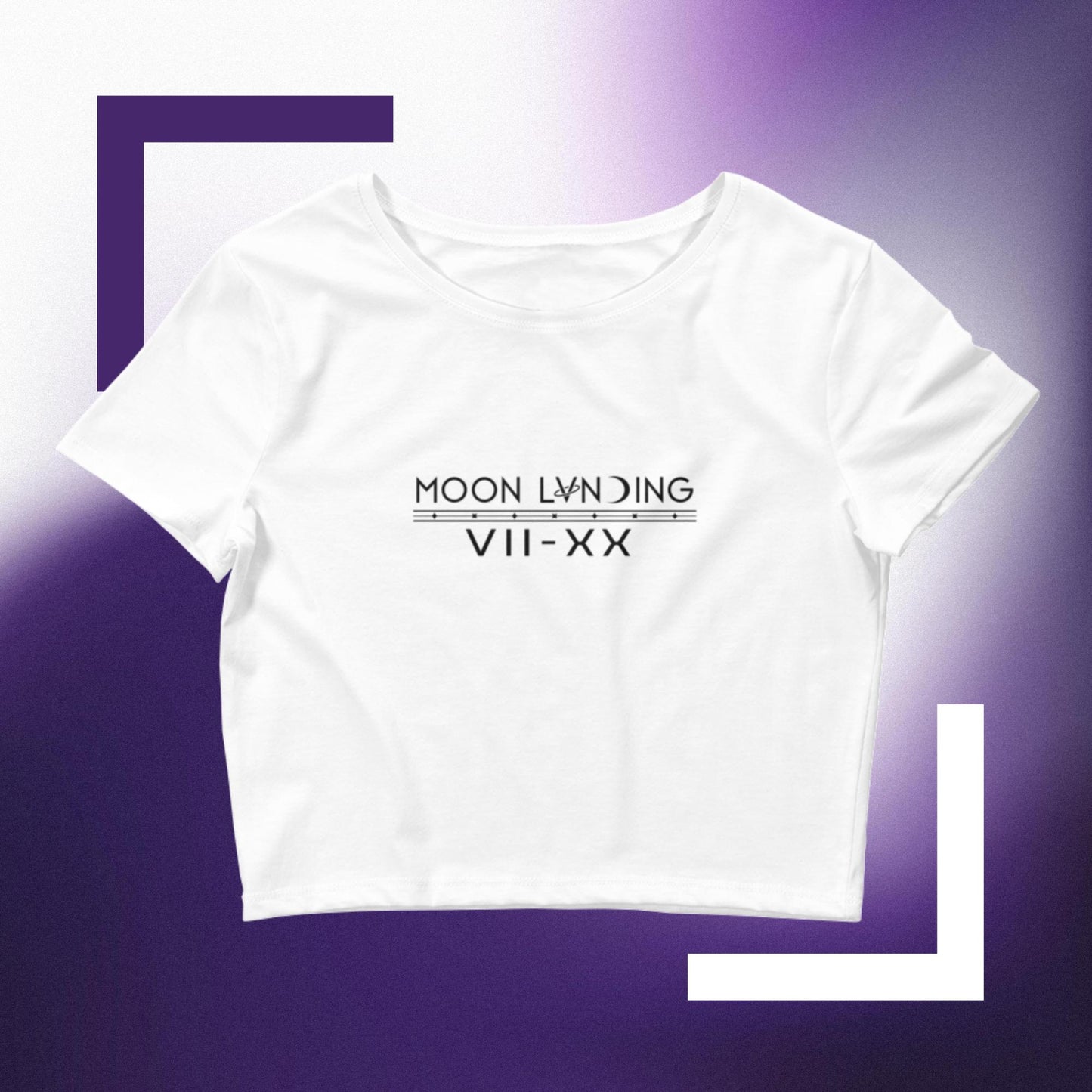 Women’s Roman Numeral Crop Tee