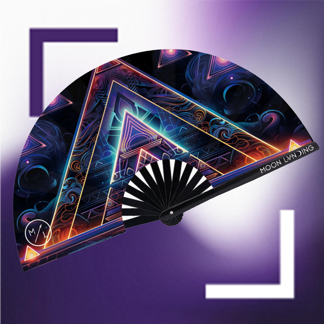 Fan Pyramid Moon Lvnding Psychedelic Pyramids Fan